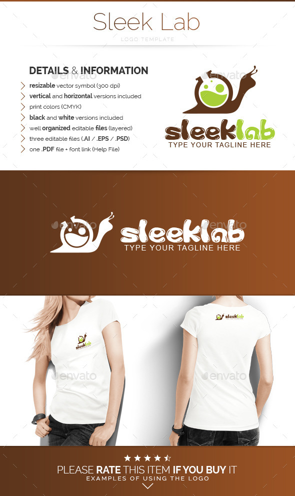 Sleek Lab - Logo Template - Animals Logo Templates