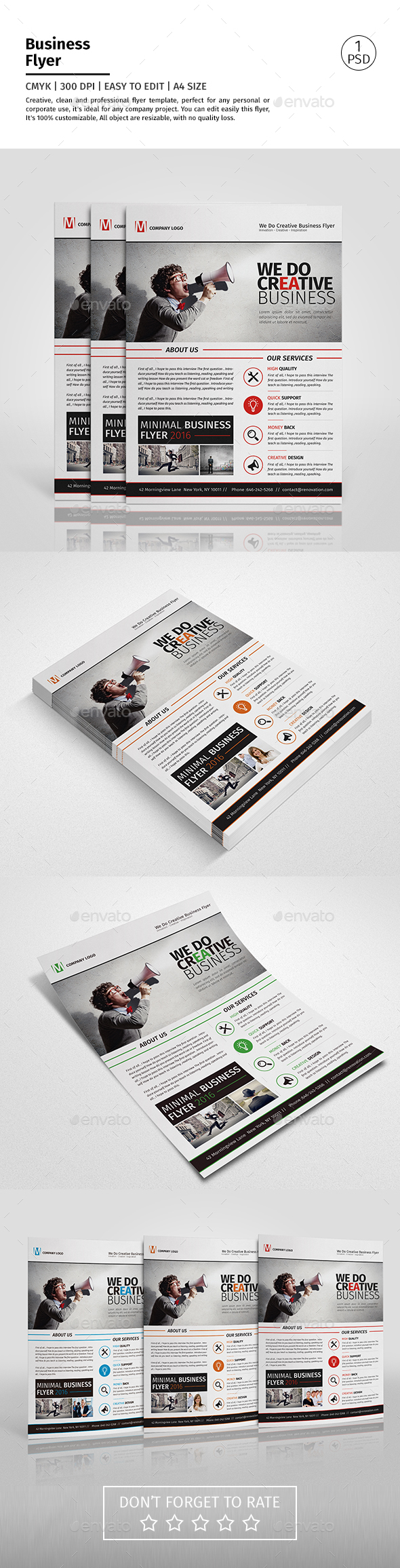 A4 Corporate Business Flyer Template Vol 07 - Corporate Flyers