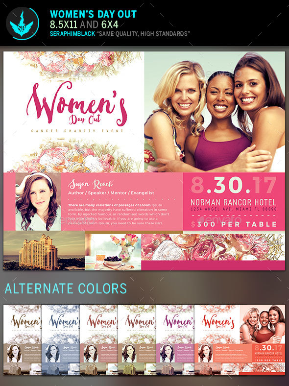 Women's Day Out Flyer Template by SeraphimBlack GraphicRiver