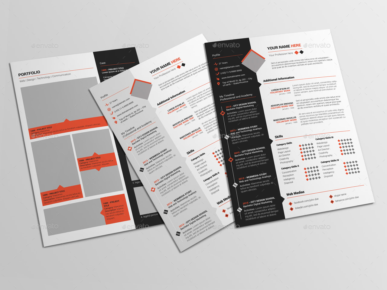 Diamond Resume, Print Templates | GraphicRiver