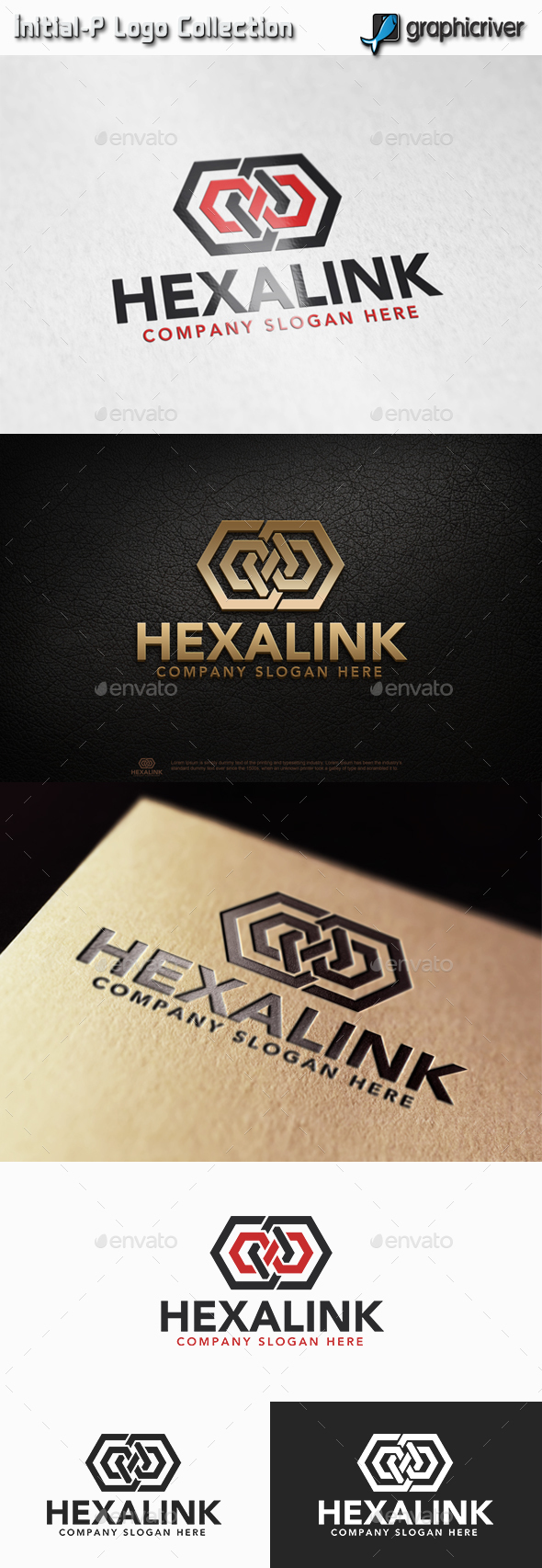 Hexagon Link - Infinity Hexagon Logo - Abstract Logo Templates
