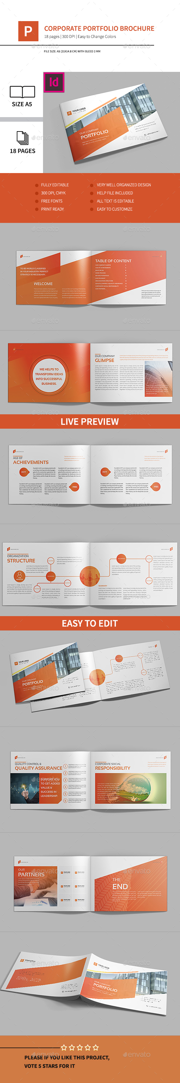 Corporate Portfolio Brochure 18pages A5 horizontal - Corporate Brochures