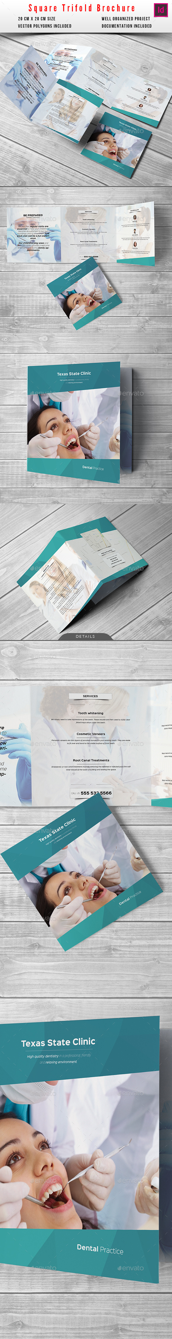 Medical Square Trifold Brochure - Informational Brochures