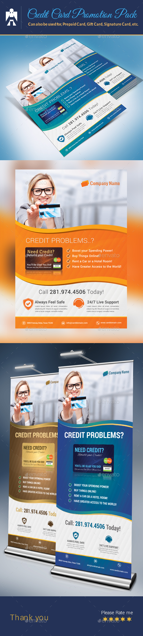 Credit Card Promotion Pack Inside Credit Card Templates For Sale