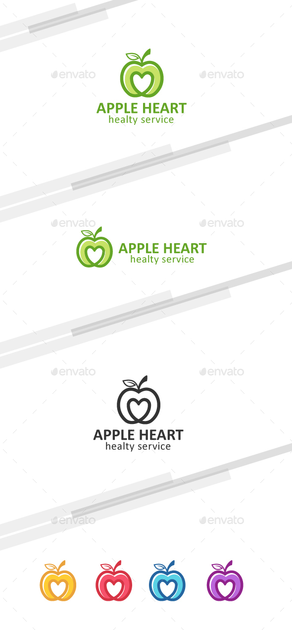 Healthy Apple - Nature Logo Templates