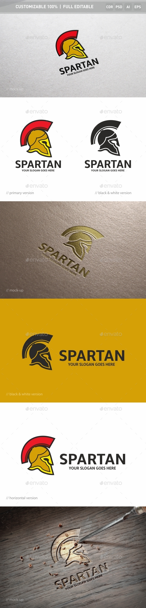 Spartan Logo Template - Objects Logo Templates