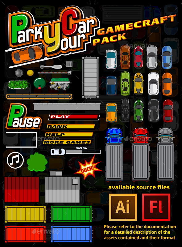Drive Your Car Game Assets - Game Kits Game Assets