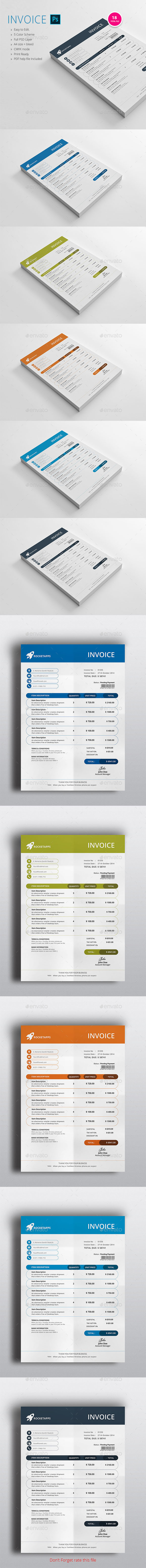 INVOICE DESIGN - Proposals & Invoices Stationery