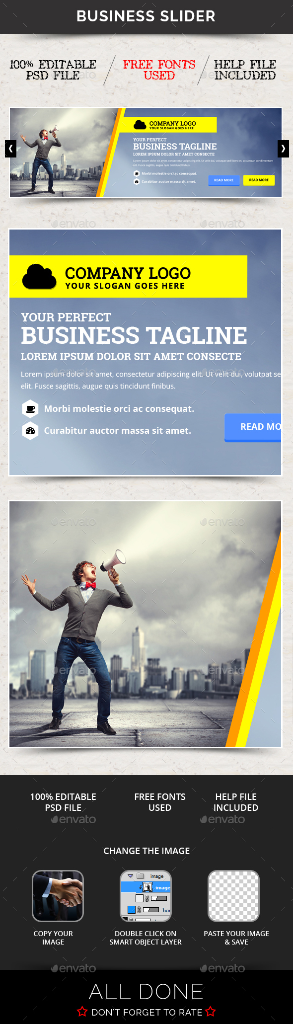 Business Slider V43 - Sliders & Features Web Elements