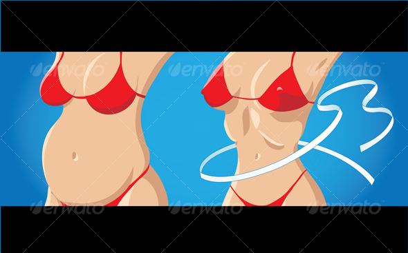 Fitness, female version - Sports/Activity Conceptual