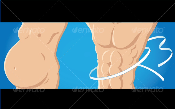 Fitness, male version - Sports/Activity Conceptual
