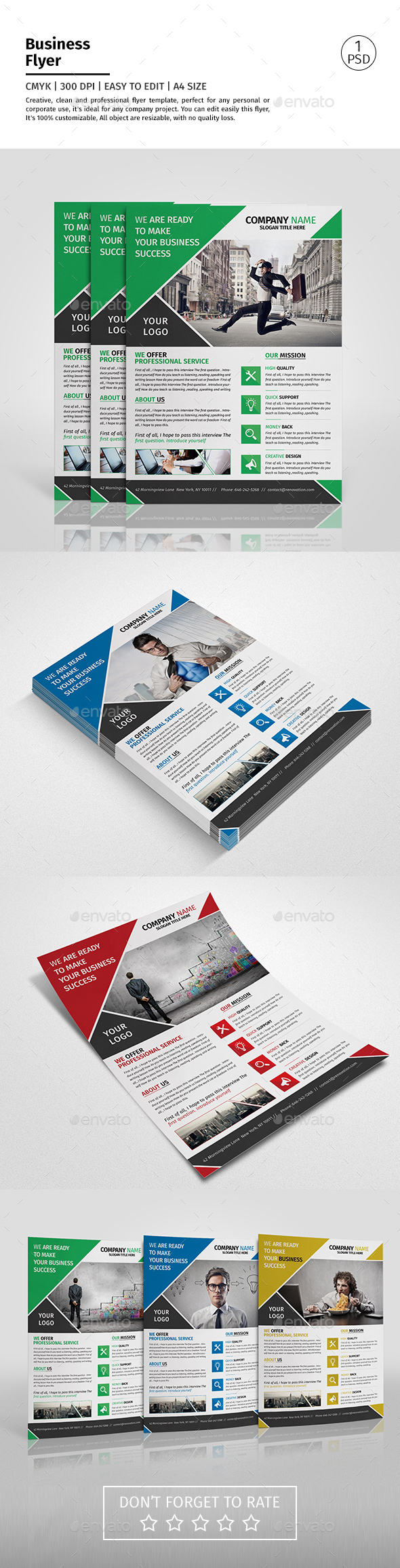 A4 Corporate Business Flyer Template Vol 08 - Corporate Flyers