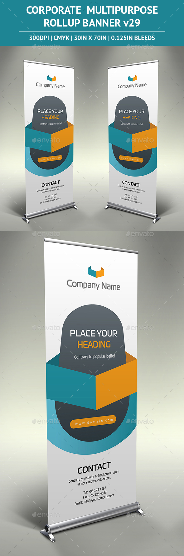 Rollup Banner vol29 - Signage Print Templates