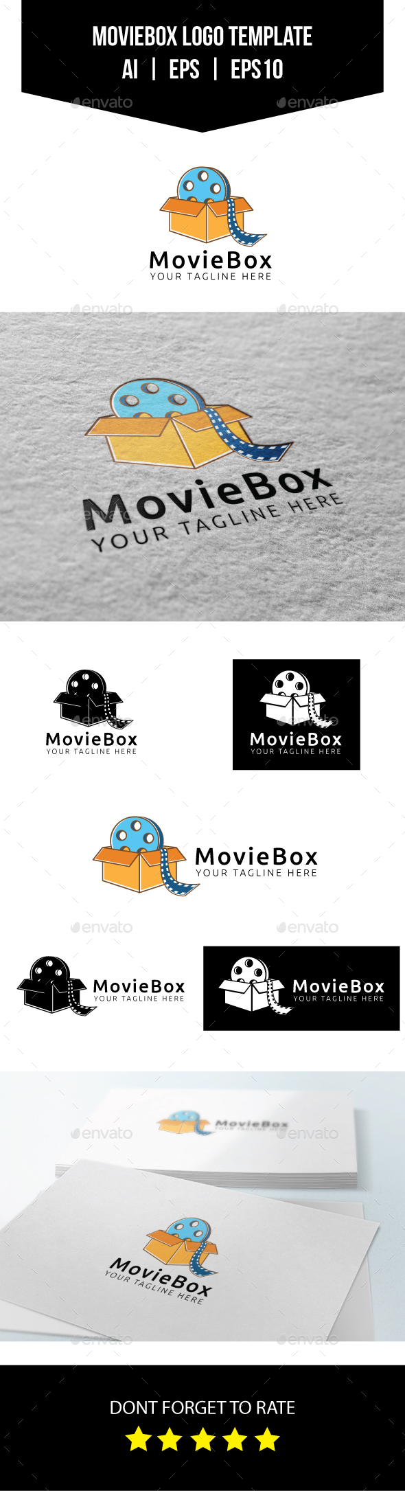 Movie Box Logo Template - Objects Logo Templates