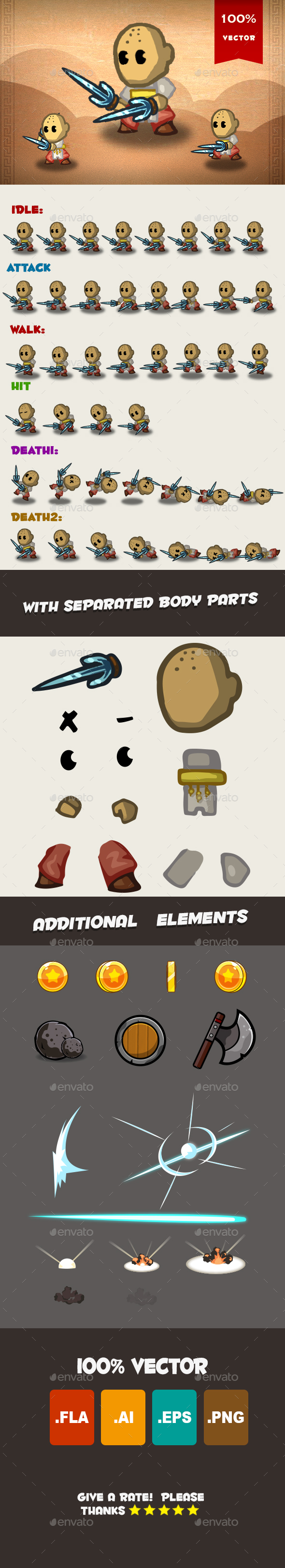 Monk Spritesheet - Sprites Game Assets