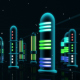 Night Space City - VideoHive Item for Sale