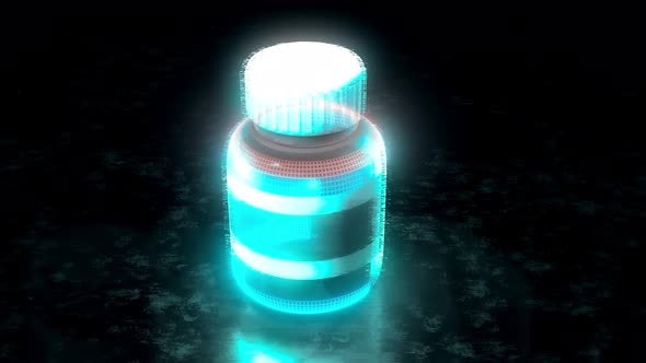 Digital Cure Pill Bottle 4k