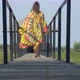 Beautiful Girl is Walking on the Pier - VideoHive Item for Sale