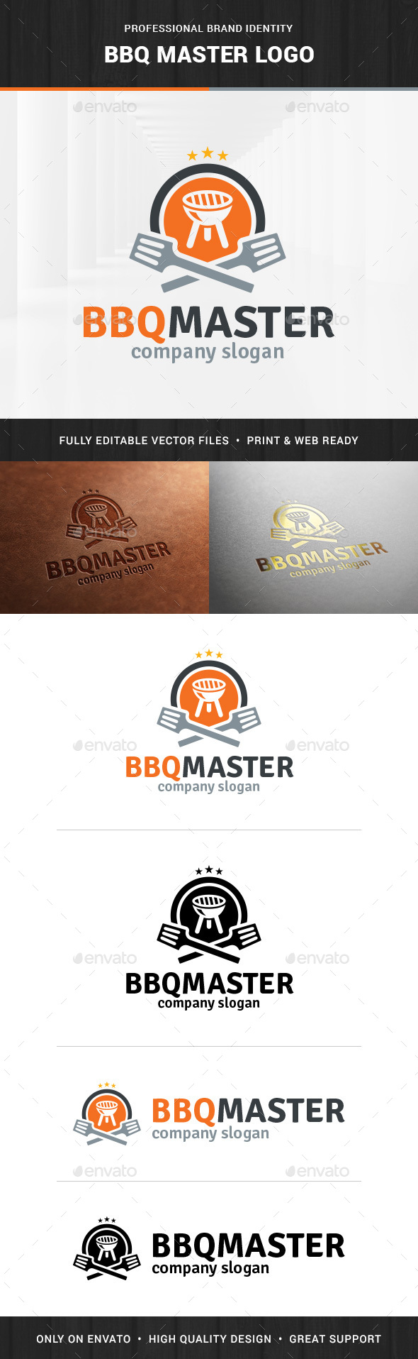 BBQ Master Logo Template - Objects Logo Templates