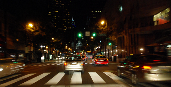 Saturday Night City Drive Time Lapse by videostyle | VideoHive