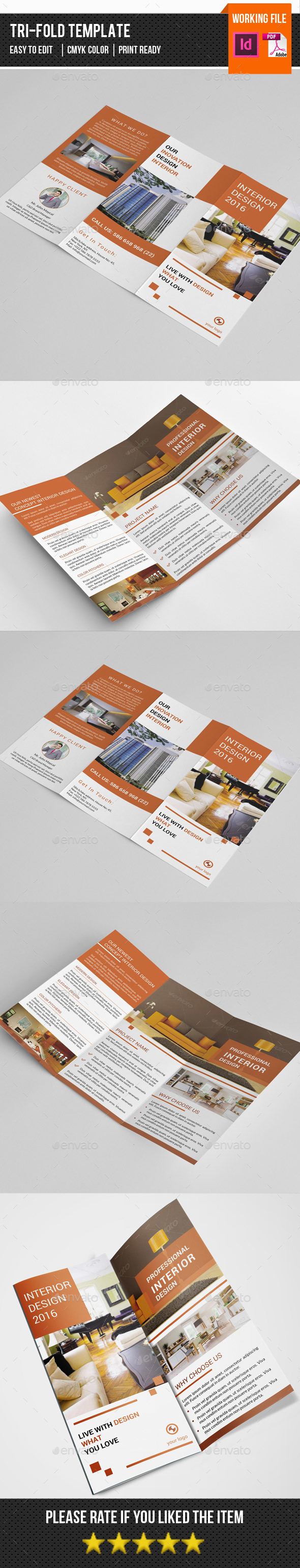 Interior Design Trifold Brochure-V267 - Corporate Brochures