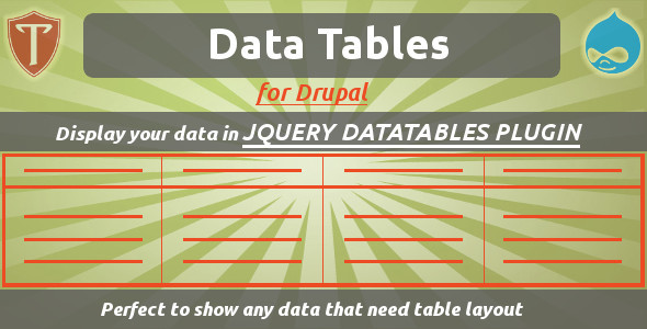 Data Tables for - CodeCanyon 13479714