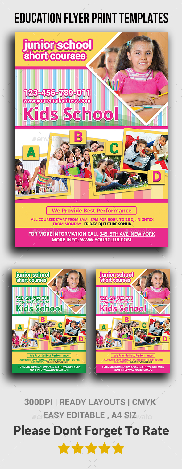 Education Flyer Print Templates - Corporate Flyers
