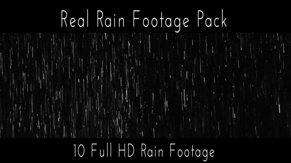 Rain Footage Pack