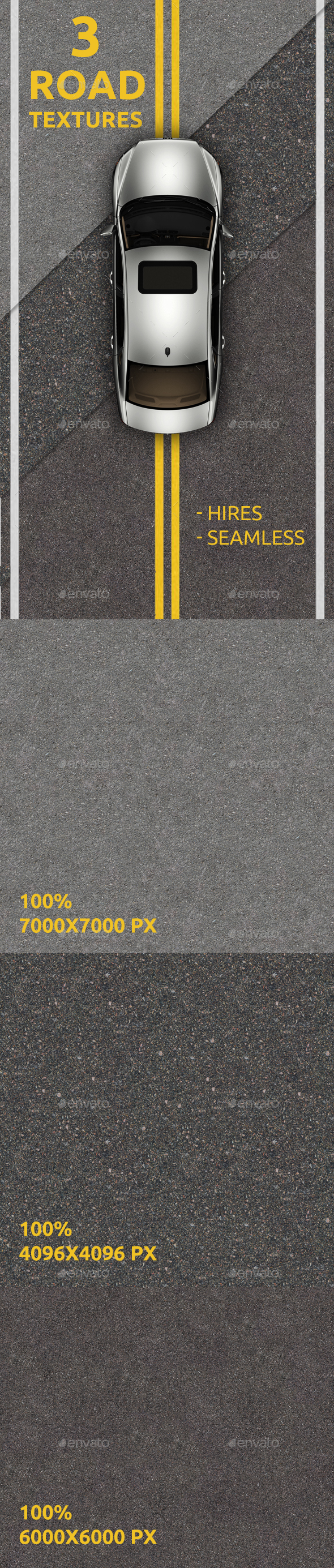 3 Asphalt textures - Concrete Textures