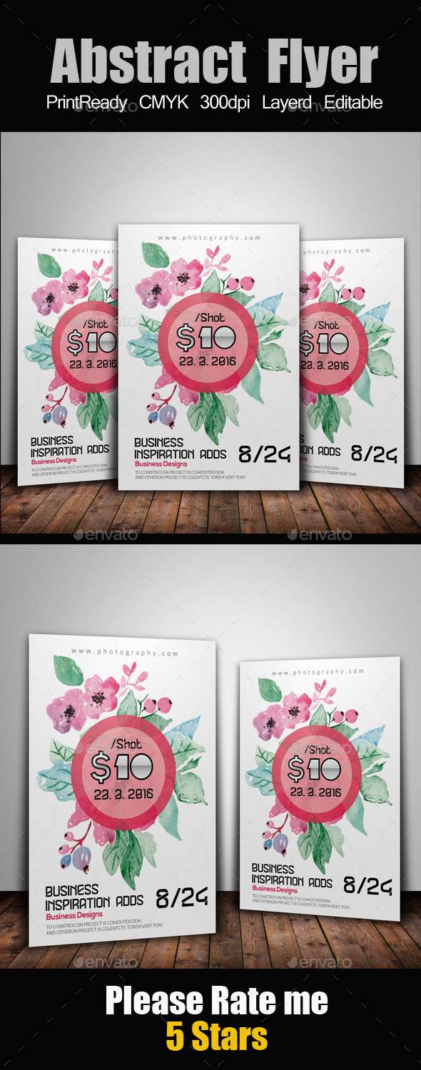 Pink Floral Flyer Template - Events Flyers