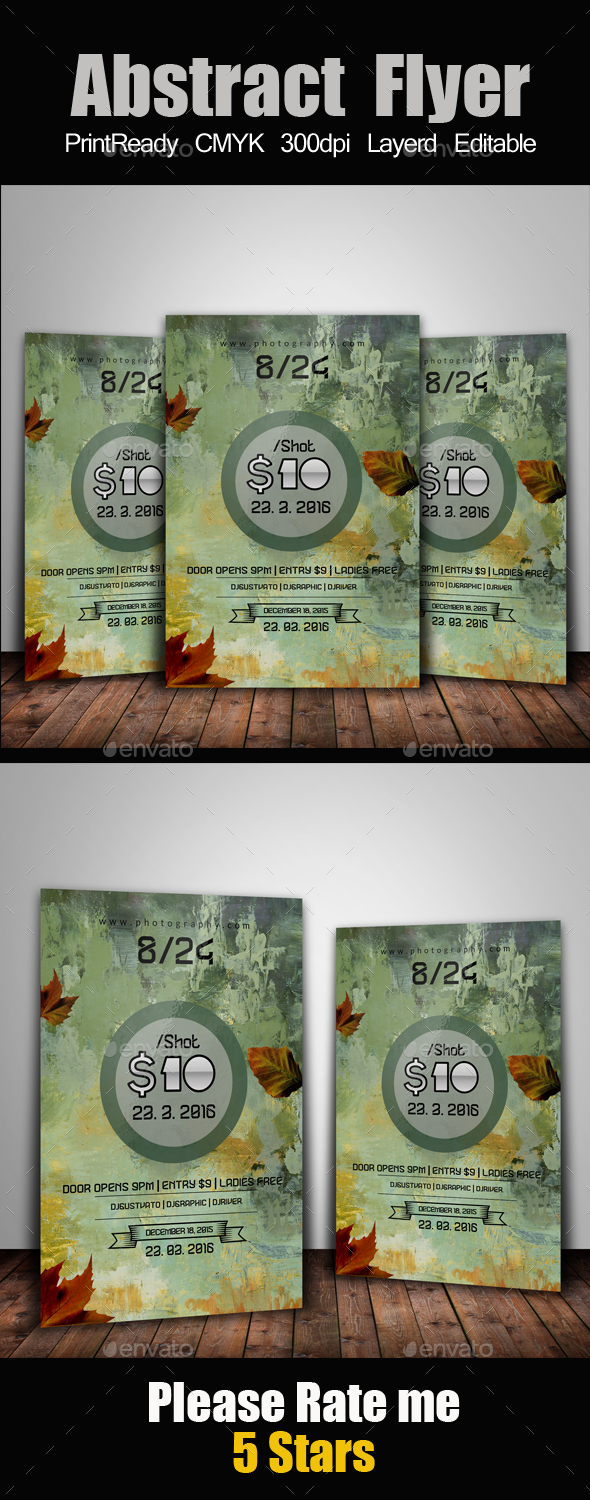 Painted Electro Flyer - Events Flyers