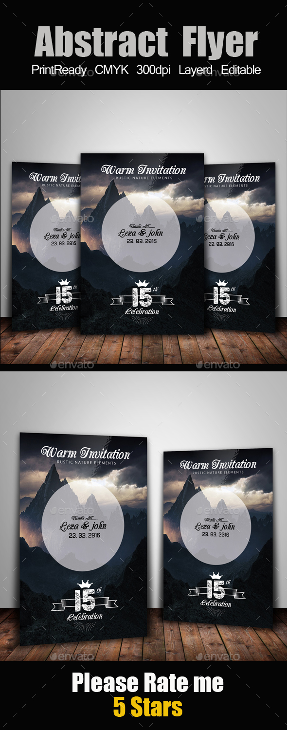 Electro & Futuristic Flyer Template - Clubs & Parties Events