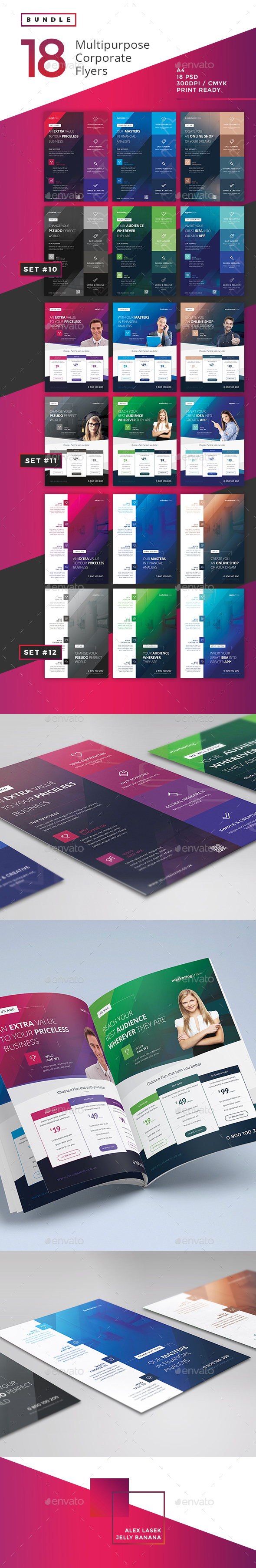 Corporate Flyer Bundle 4 - 18PSD - Corporate Flyers