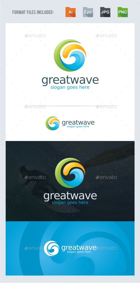 Wave - Ocean Logo - Nature Logo Templates