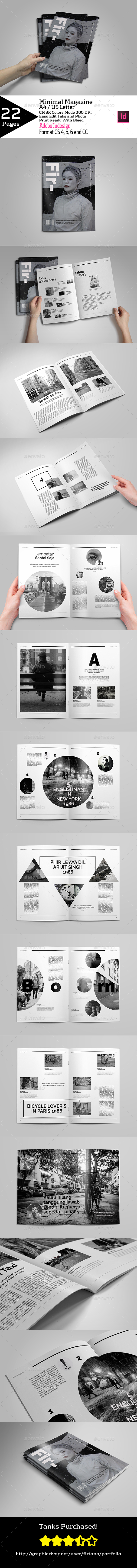 Minimal Magazine A4/US Letter - Magazines Print Templates