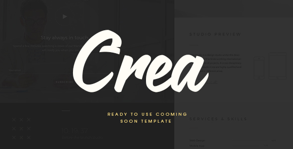 CREA Coming - ThemeForest 13482498