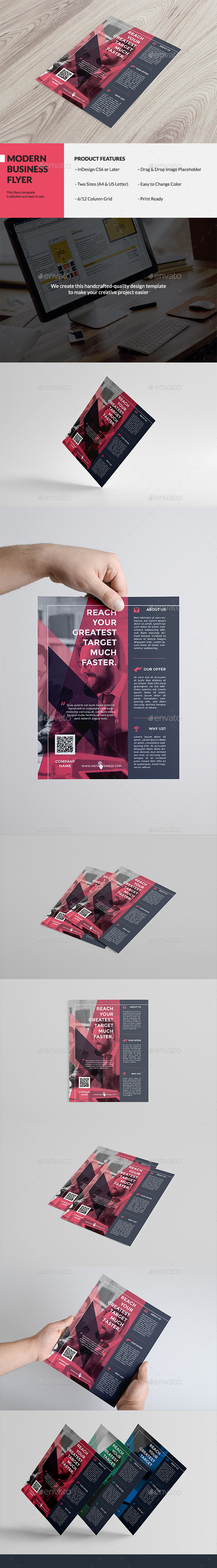Swiss Business Flyer - Flyers Print Templates