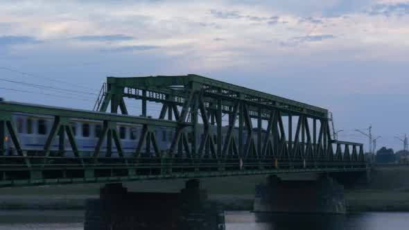 Bridge Across The River Electric Locomotive Pulls alt