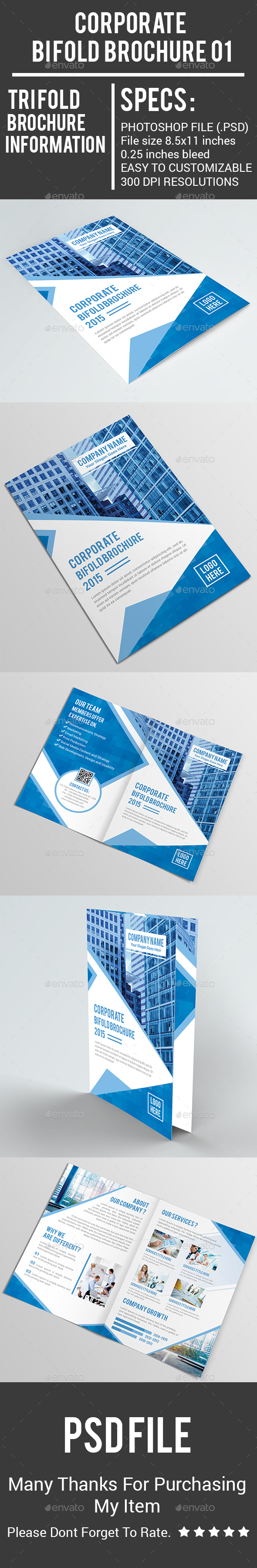 Corporate Bi Fold Brochure 01 - Corporate Brochures