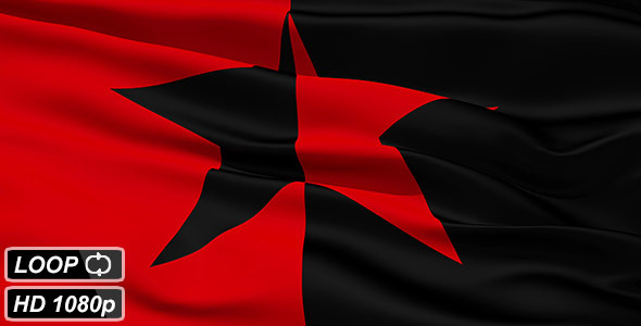 Red and Black Star Flag, Motion Graphics | VideoHive