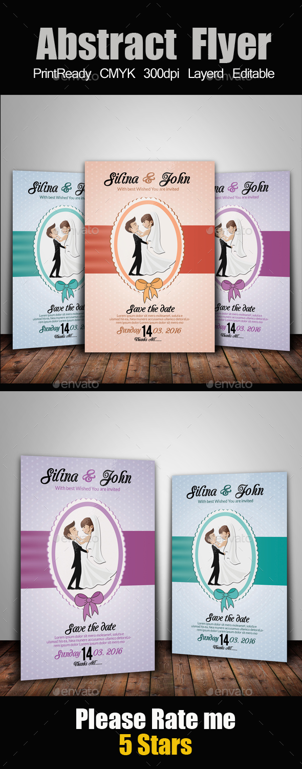 Wedding Invitation - Cards & Invites Print Templates
