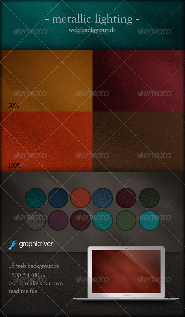 Metallic Lighting Web Backgrounds - Backgrounds Graphics