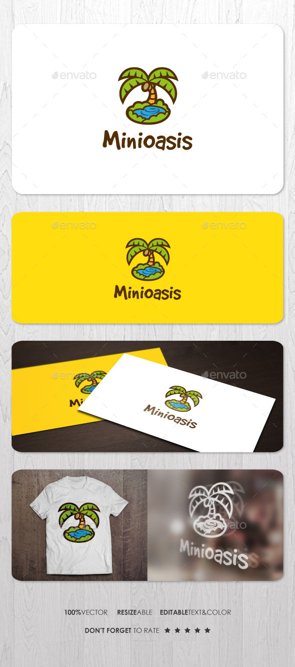 Mini Oasis Logo - Nature Logo Templates
