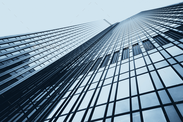 office buildings. Modern glass silhouettes on modern building. - Stock Photo - Images