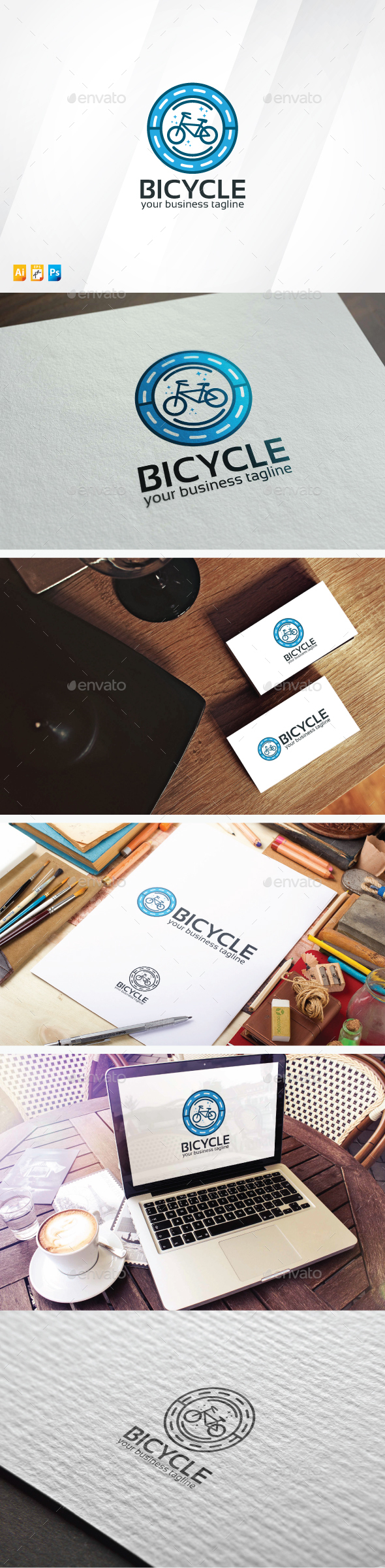 Bicycle Logo - Objects Logo Templates