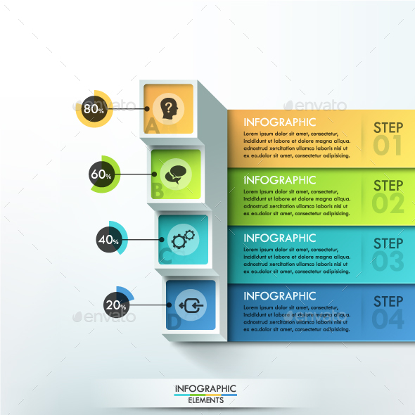 3d Modern Infographic Options Banner - Infographics