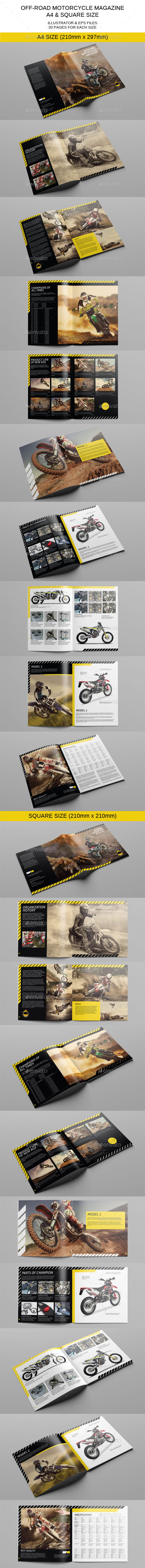 Motorcycle Magazine Template - Magazines Print Templates