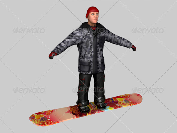 Snowboarder - 3Docean 161612