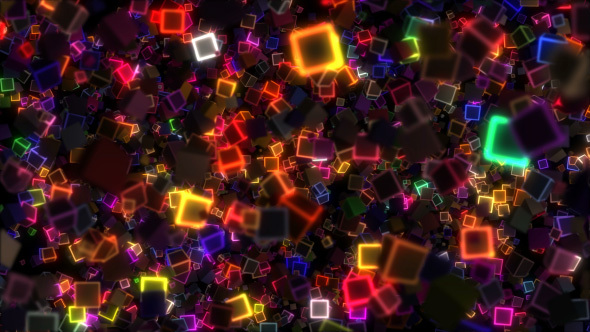 Neon Disco Cubes