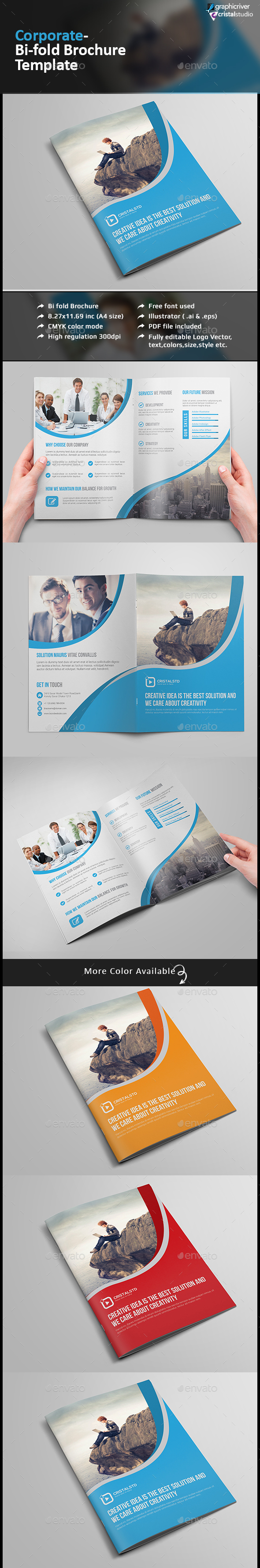Corporate Bi-fold Brochure-Multipurpose - Corporate Brochures